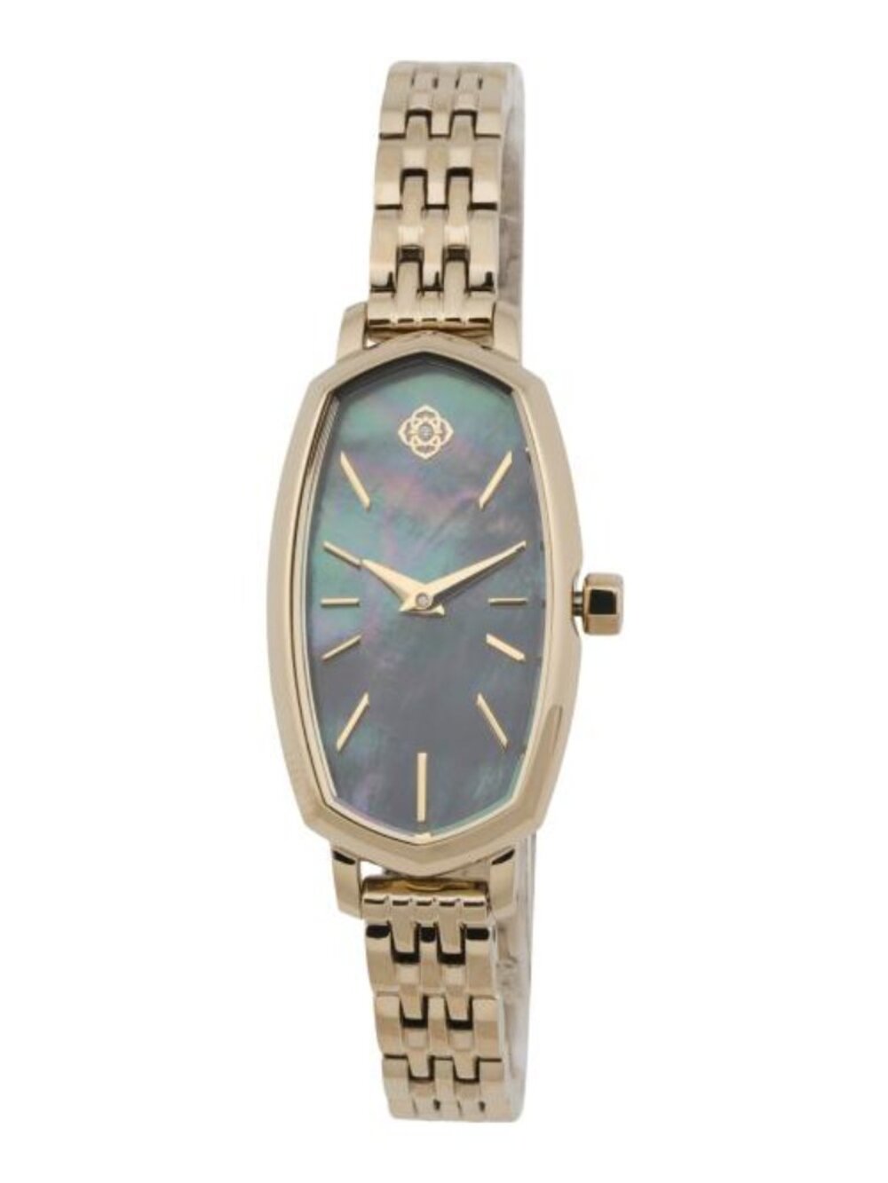 KENDRA SCOTT Women's Gold Stainless Steel Elle Black Mother Of Pearl Watch